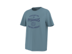 Tricou de pijama albastru ESMARA MEN cu textul „LIFE IS BETTER IN PYJAMAS”.