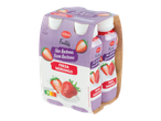 Iogurte líquido Milbona sem lactose de morango, pack de 4, com Nutri-Score A.