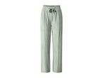 Light green wide-leg sweatpants with a drawstring waist