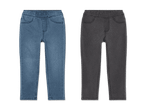 Zwei Paar Kinderjeans in Blau und Grau