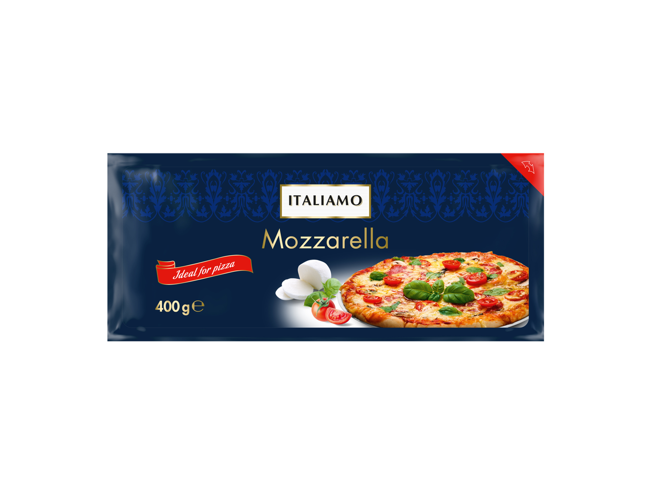 ITALIAMO mozzarella (400g), idealiai tinka picai.