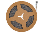 Livarno 10m LED Light Strip, coiled on a brown cardboard reel with a clear connector
