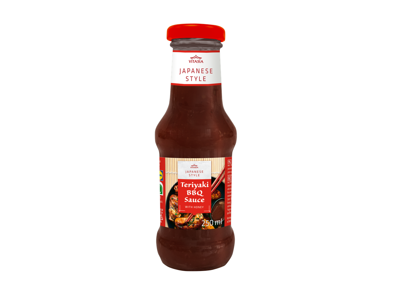 VITASIA Teriyaki BBQ saus met honing, Japanse stijl, 250 ml