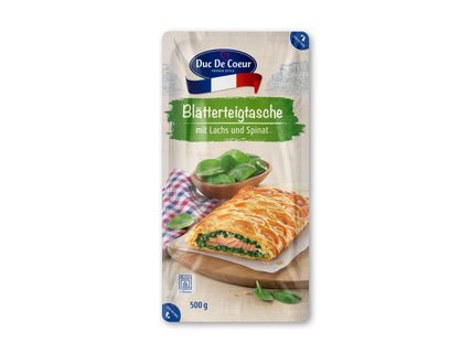Duc de Coeur Laks og Spinat i Butterdej