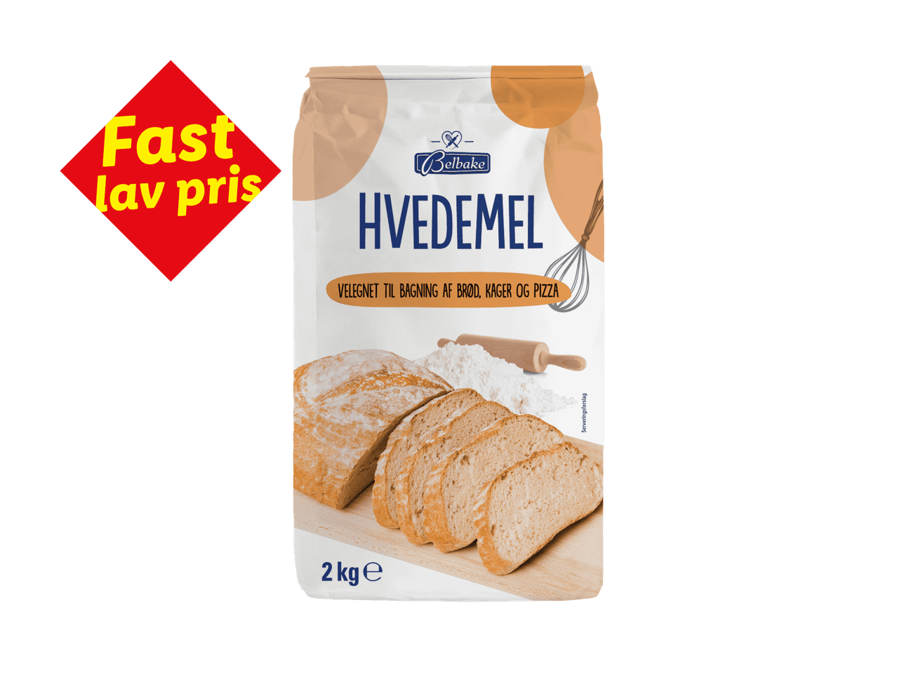 Hvedemel med 12 % protein