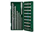 Set de burghie și biți Parkside® într-o cutie verde, pentru șurubelniță cu acumulator.