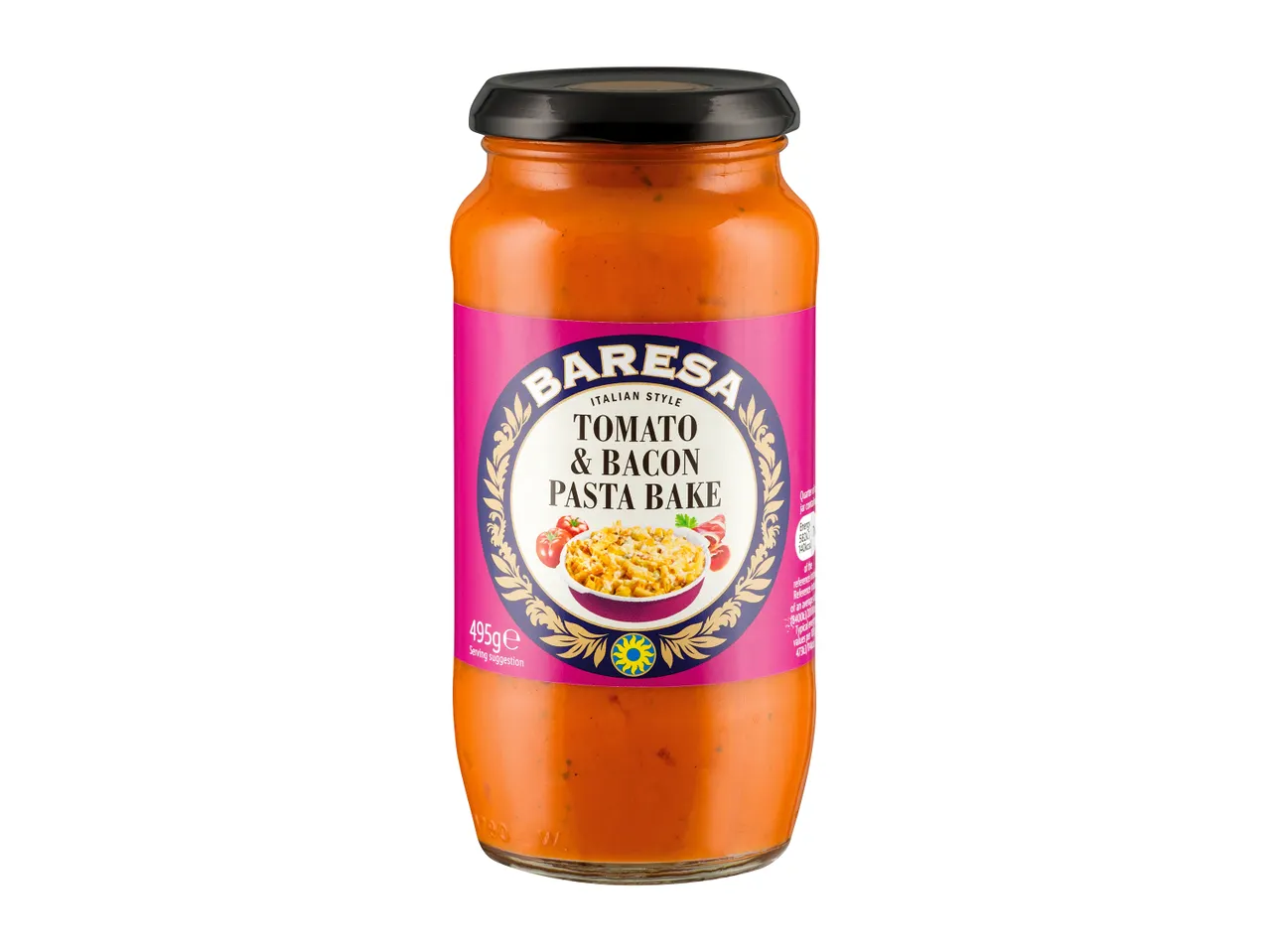 Barresa tomato & bacon pasta bake sauce.