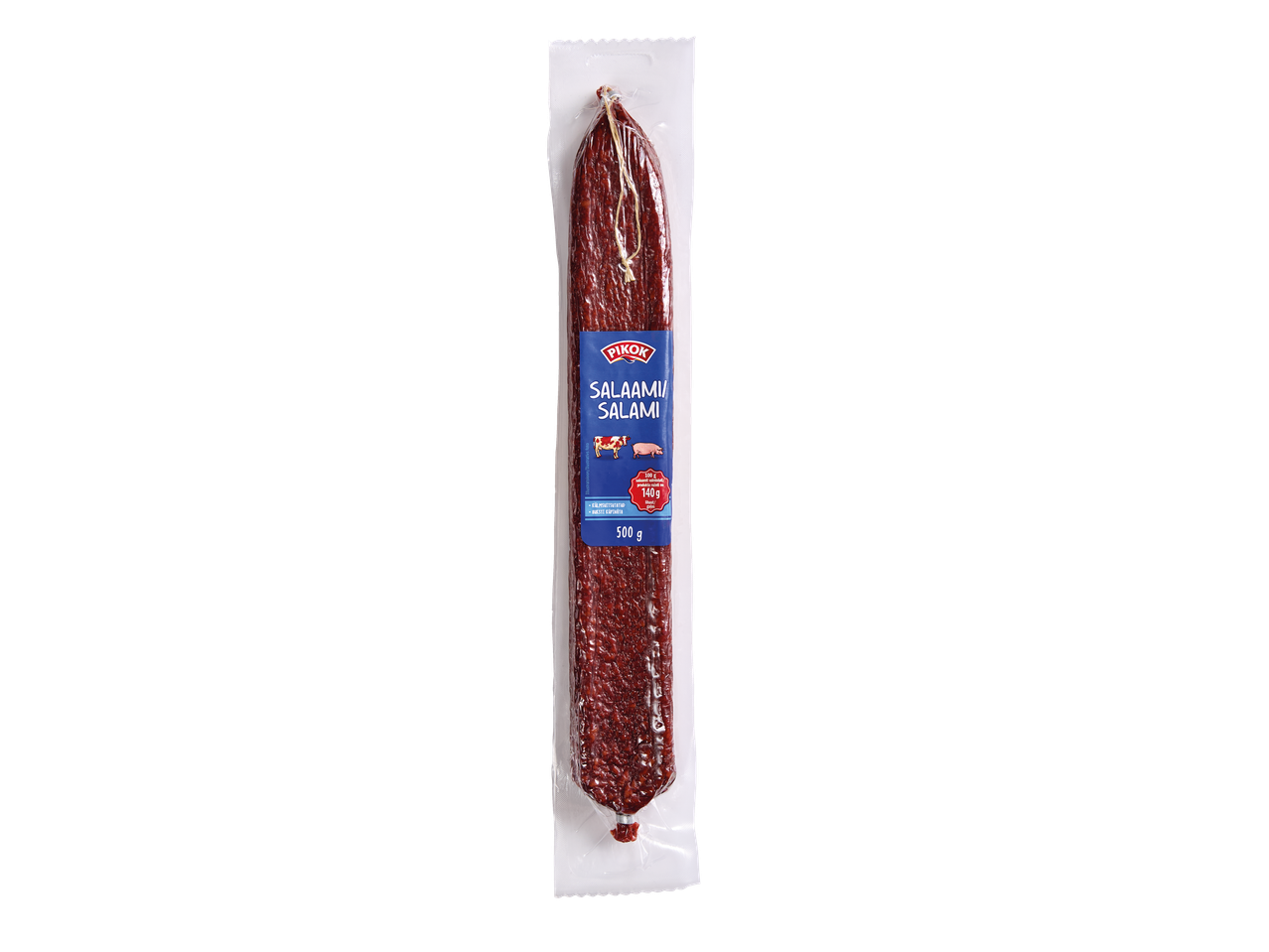 Pikok Külmsuitsusalaami salaami vaakumpakendis.