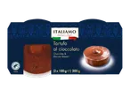 Dessert chocolat et mousse, style italien, 2 x 100 g, 200 g.