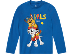 Blue long-sleeve shirt featuring Paw Patrol.