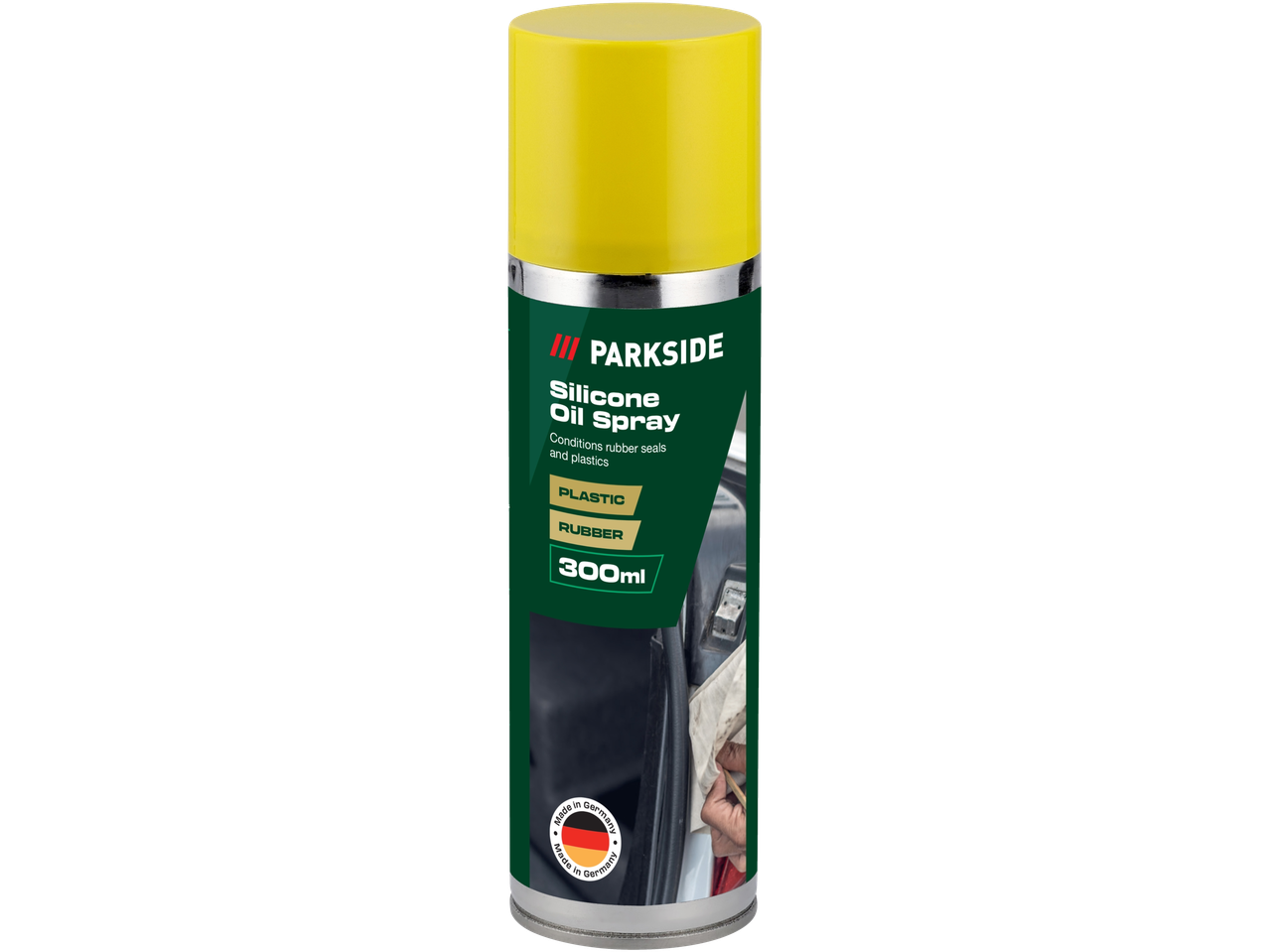PARKSIDE Silicone Oil Spray for conditioning rubber seals and plastics, 300ml.