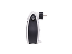 Aquecedor cerâmico de tomada TRONIC® com interruptor, preto e branco.