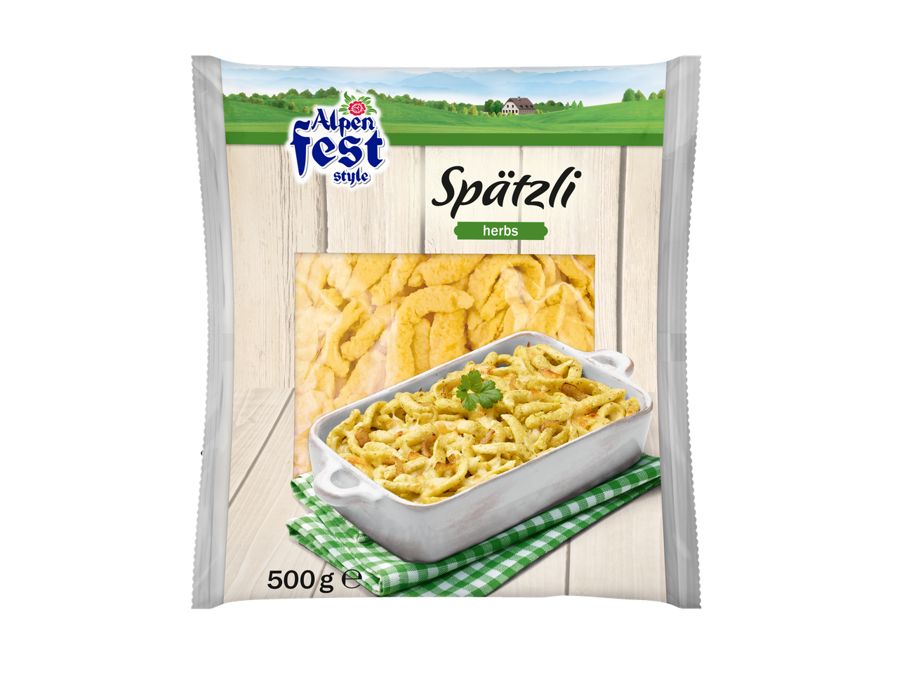 Alpen Fest Spätzli (začinsko bilje) u kesi, 500g