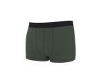 Donkergroene heren boxershort met een zwarte tailleband