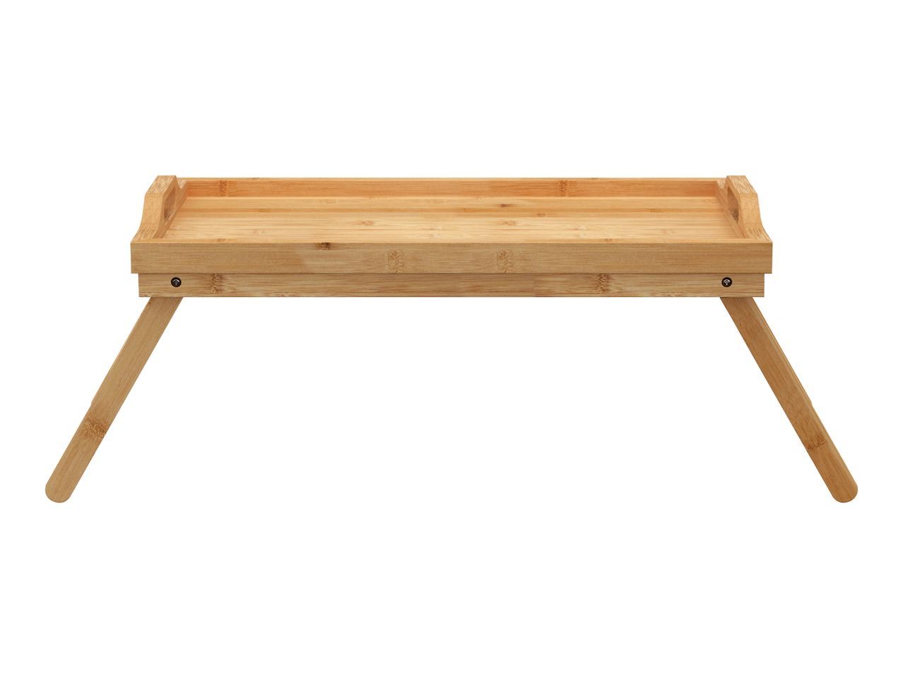 Bamboo bed tray with foldable legs