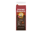 Een zak koffiebonen met de tekst 'Intens', 'Karaktervol & Intens' en 'Kwaliteits-koffiebonen'.