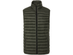 Colete acolchoado masculino Livergy em caqui.