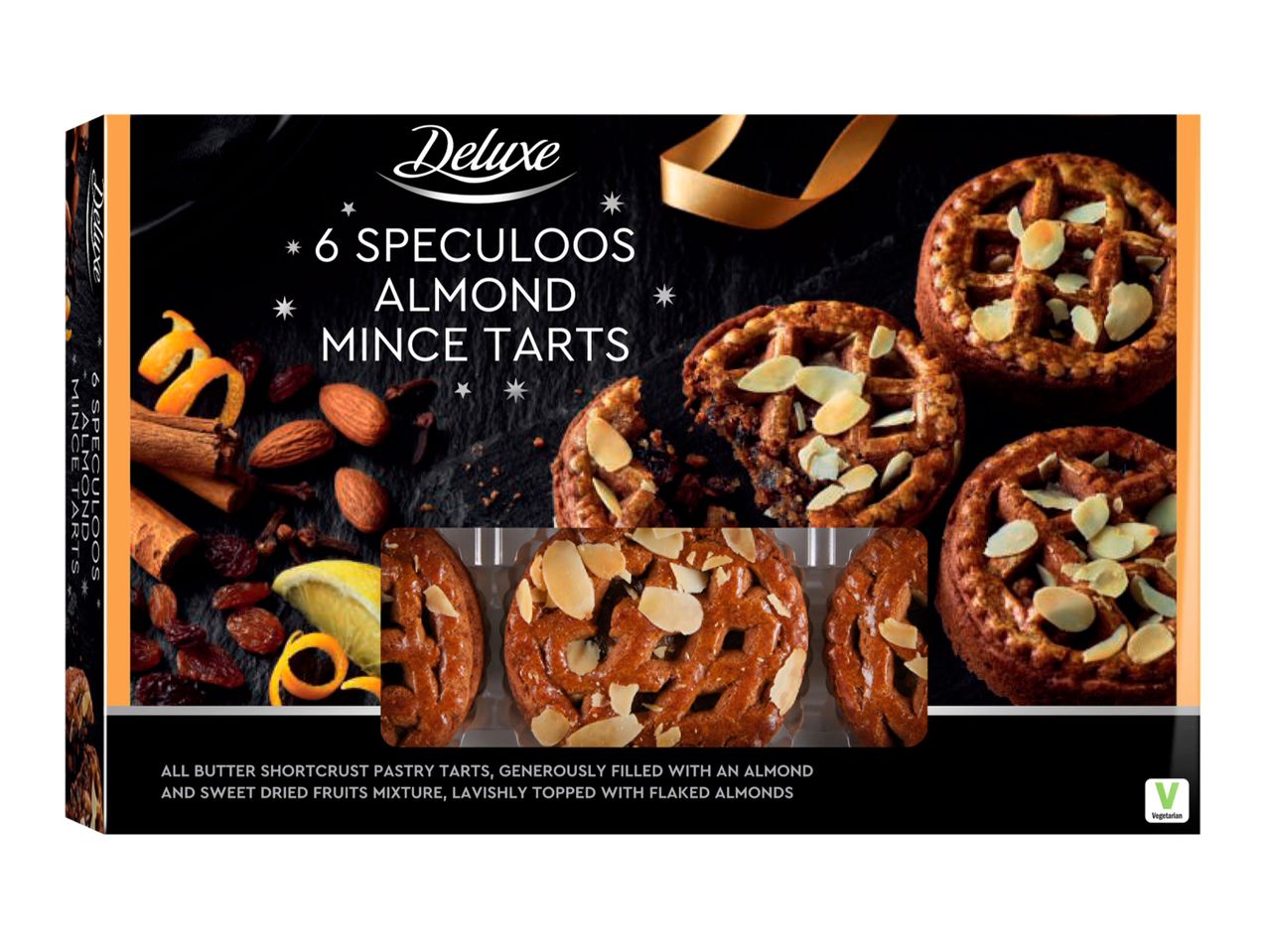 Go to full screen view: Deluxe Butter Spekulatius Almond Lattice Mince Tarts - Image 1