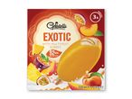 Glace Exotisk ispinde med mango, passionsfrugt og fersken.