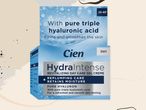 Дневен крем Cien HydraIntense с тройна хиалуронова киселина, стяга и изглажда кожата.