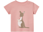 Pink Family Love baby t-shirt featuring a kangaroo.