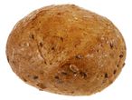 Whole grain bread with seeds.