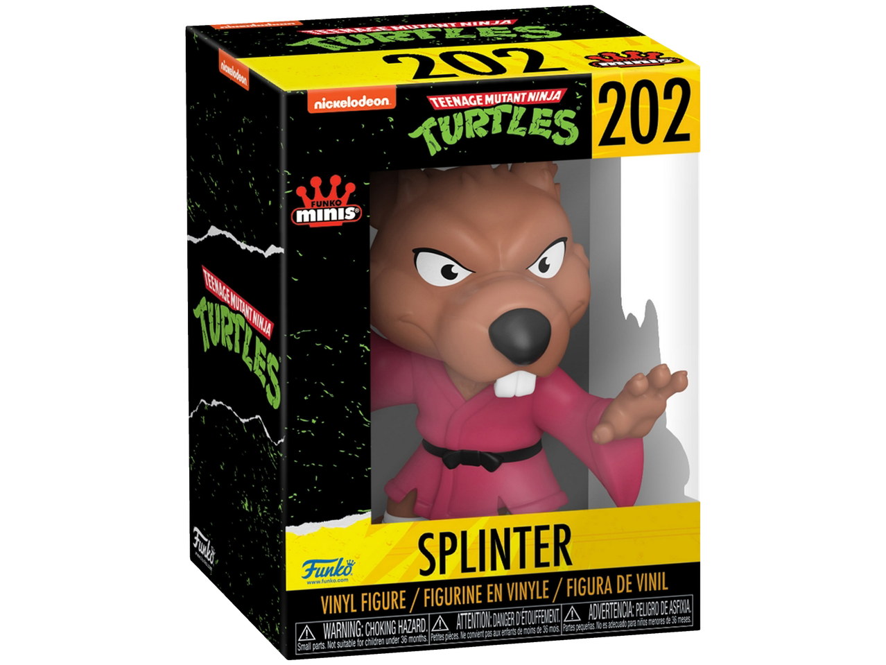 Funko Mini Splinter vinyl figure, Teenage Mutant Ninja Turtles.