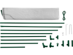 PARKSIDE Gewächshaus: Siltumnīcas komponentes, ieskaitot tentu, stieņus un savienotājus.