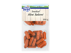 Two packs of smoked mini salami, 250g each, with an Alpine landscape on the label.