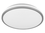 Candeeiro de teto LED Livarno para casa de banho, redondo, branco com efeito brilhante.