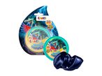 CAMEO earplugs in a teal and black design, shown in packaging and individually.
