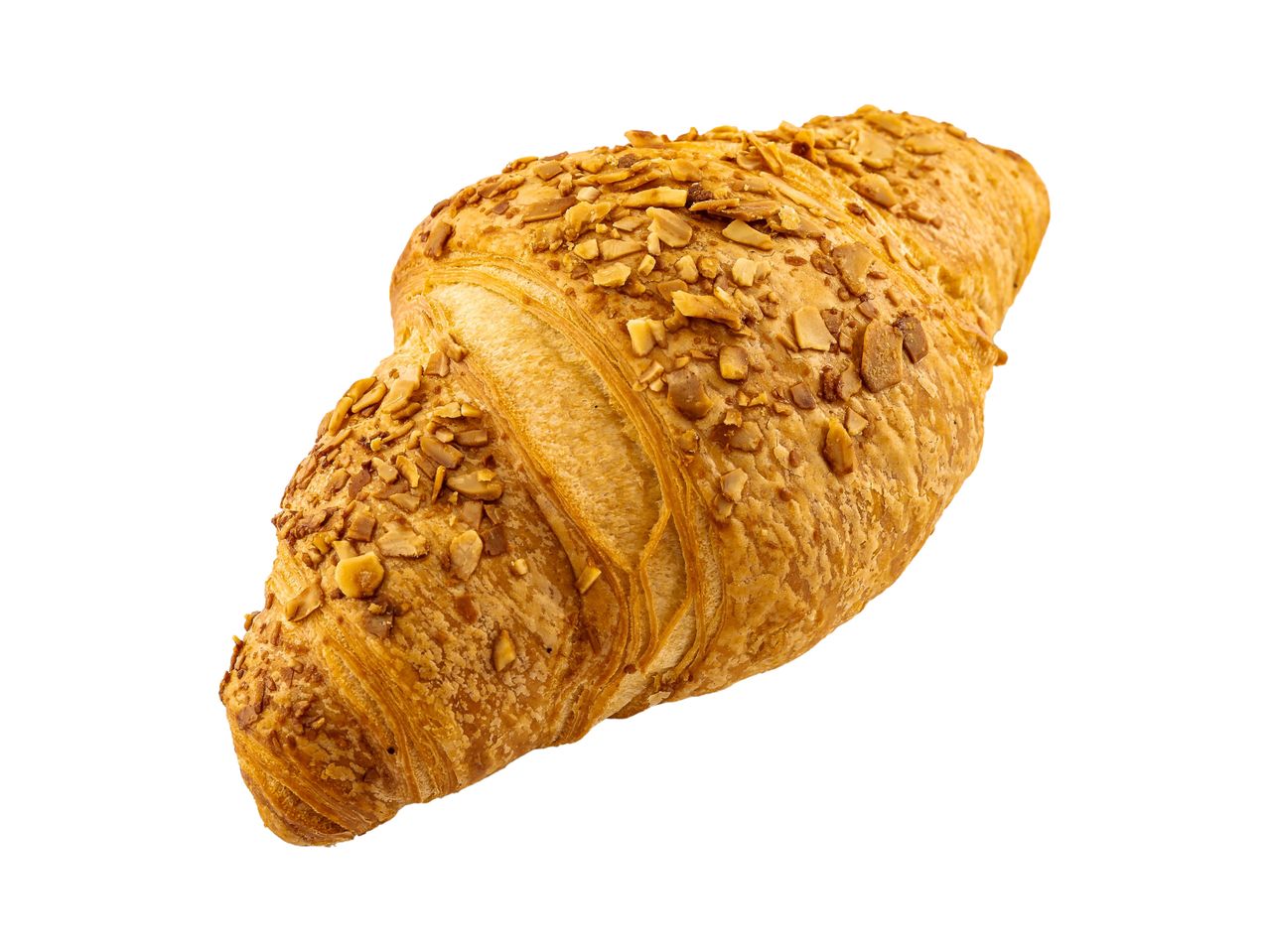 Croissant with almond flakes