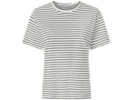 ESMARA majica od organskog pamuka, bijela s crnim prugama.