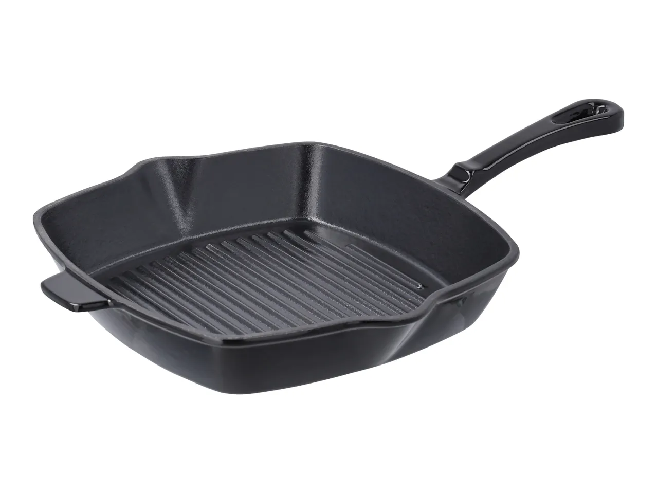 Silvercrest 24cm Cast Iron Griddle Pan - Black