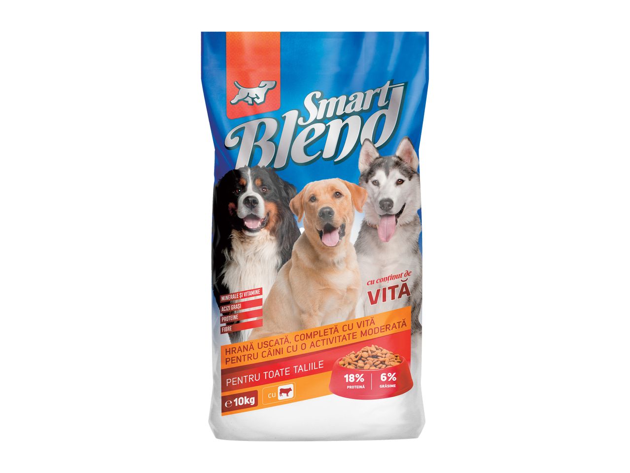 Sac de hrană pentru câini Smart Blend .
