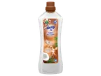 Doussy kokosnoot wasverzachter in een fles van 100% gerecycled plastic.