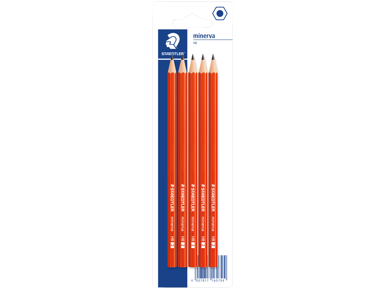Оловке Staedtler Minerva HB, наранџасто паковање.