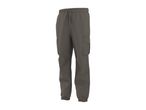 Men's dark grey cargo joggers with drawstring waist and side pockets