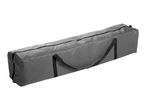 Grey carry bag with zipper and handles.