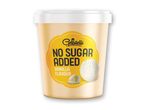 Gelatelli vaniljeis uden tilsat sukker i en beholder.