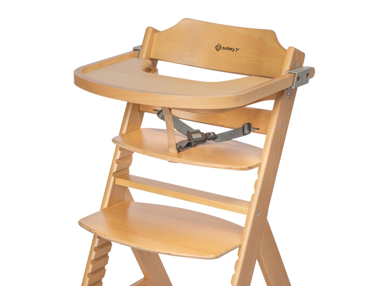 Safety 1st fa etetőszék tálcával és biztonsági övvel.