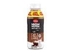 Milbona High Protein Chocolate Flavour Drink, 42g protein per bottle.