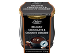Deluxe belgiškas šokolado ir kokosų desertas, 130 g