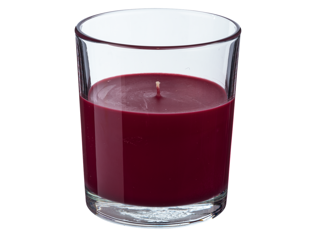 LIVARNO home staklena mirisna svijeća s crvenim voskom