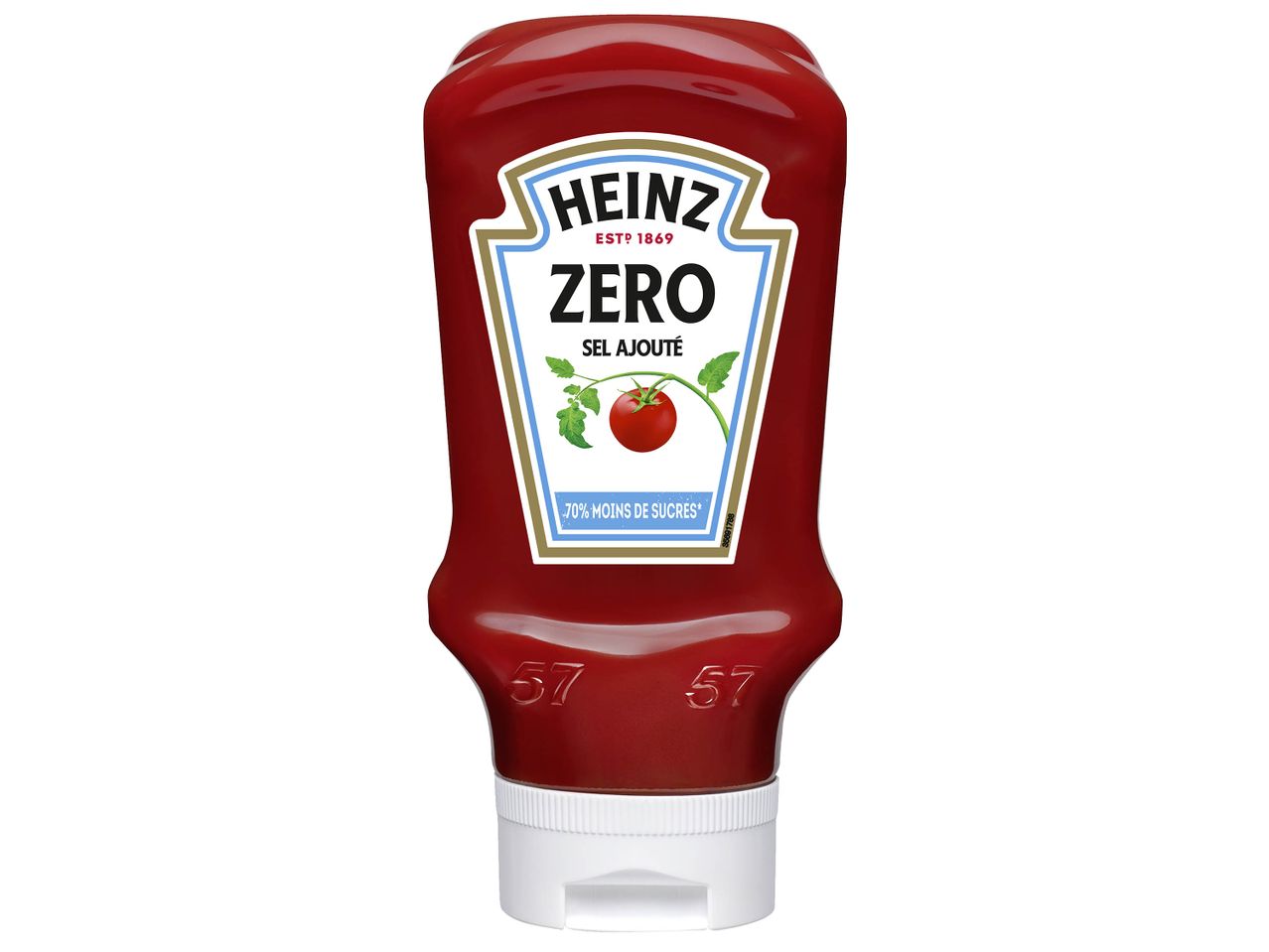 Bouteille de ketchup Heinz Zéro.