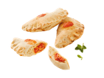 Calzones com molho de tomate.