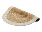 Sisal placemat with white border.