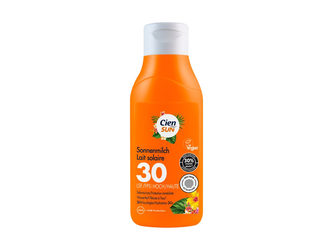 Cien Sonnencreme LSF 30 mit Papaya und Avocado.