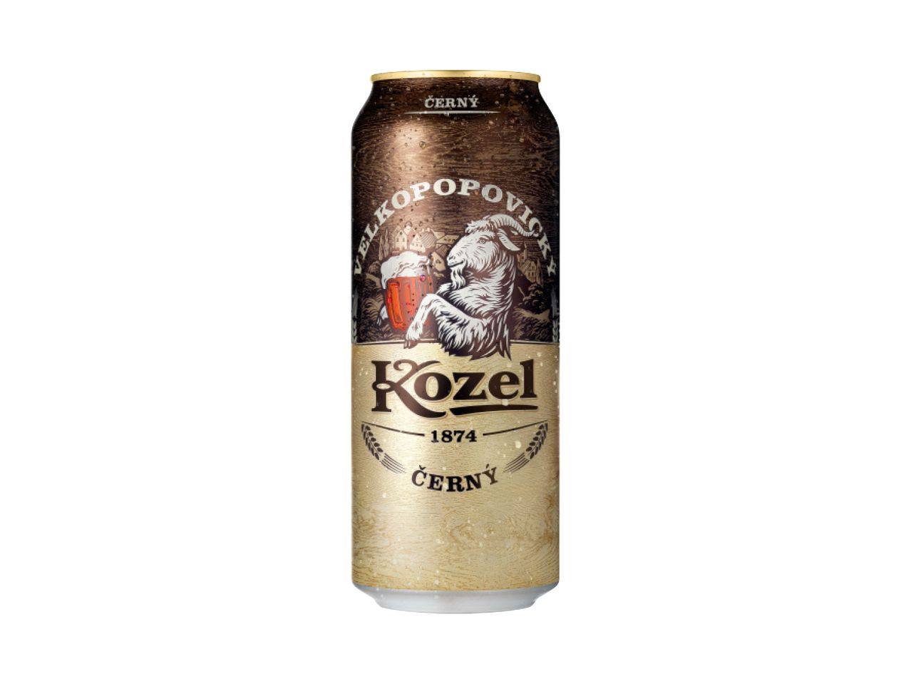 Konzerva Kozel Černý piva.