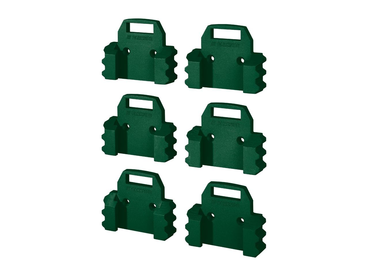 Parkside Wall Holder Set for Batteries - 6x 1 Slot